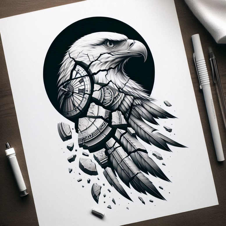 eagles tattoo design ideas metallic swift shows endurance