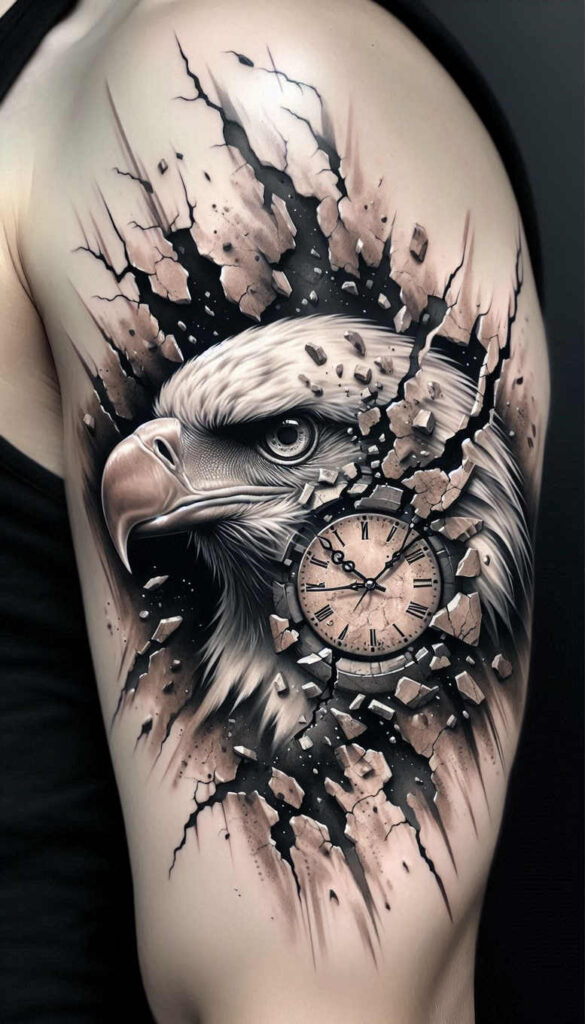 eagles tattoo design ideas Surrealism dreamlike talons meaning resilience