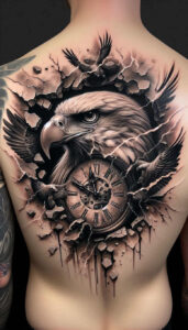 eagles tattoo design ideas defined outlines wing detail for elbow