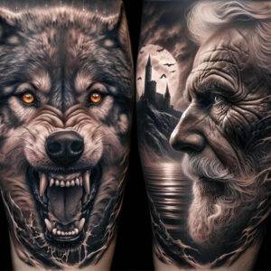 child-face – tattoo design ideas free ai generated – realism-realistic-lighting – for-hand – Gallery: faces-inkby-ai