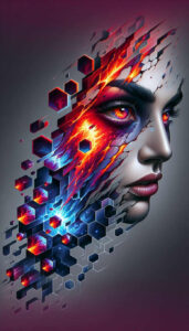 colored-face – tattoo design ideas free ai generated – neotraditional-classic-motifs – for-biceps – Gallery: faces-inkby-ai