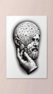 crowned-face – tattoo design ideas free ai generated – realism-micro-realism – for-elbow – Gallery: faces-inkby-ai