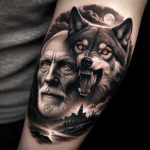 delicate-face – tattoo design ideas free ai generated – realism-natural-look – for-upper-back – Gallery: faces-inkby-ai