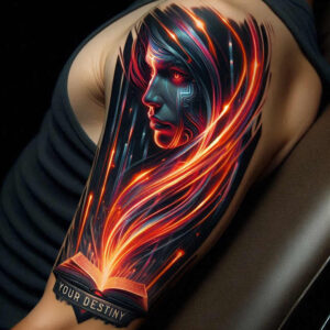 detailed-face – tattoo design ideas free ai generated – neotraditional-bold-highlights – for-lower-chest – Gallery: faces-inkby-ai