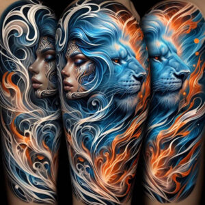 detailed-face – tattoo design ideas free ai generated – realism-highlight-detail – for-thigh – Gallery: faces-inkby-ai