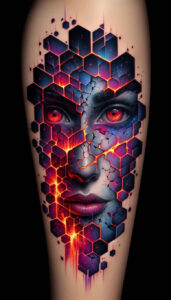 detailed-visage-for-men – tattoo design ideas free ai generated – surrealism-phantasm – for-temple – Gallery: faces-inkby-ai