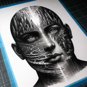 detailed-visage – tattoo design ideas free ai generated – realism-depth-realism – for-shin – Gallery: faces-inkby-ai