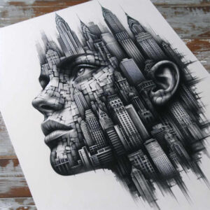 emotional-face – tattoo design ideas free ai generated – realism-lifelike-eyes – for-ribs – Gallery: faces-inkby-ai