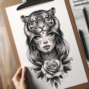 emotional-face – tattoo design ideas free ai generated – realism-portrait-realism – for-wrist-side – Gallery: faces-inkby-ai