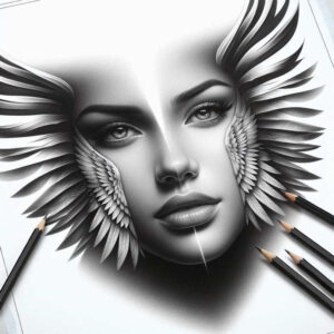 emotional-face – tattoo design ideas free ai generated – realism-real-shadows – for-spine – Gallery: faces-inkby-ai