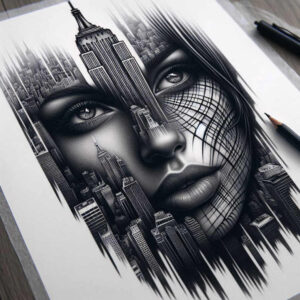 emotive-face – tattoo design ideas free ai generated – neotraditional-intricate-shading – for-biceps – Gallery: faces-inkby-ai