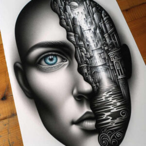 emotive-face – tattoo design ideas free ai generated – realism-true-to-life – for-upper-arm – Gallery: faces-inkby-ai