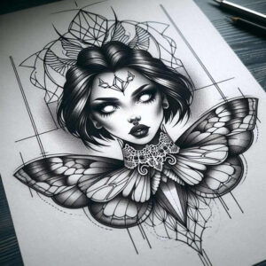 face – tattoo design ideas free ai generated – realism-anatomical-accuracy – for-lower-leg – Gallery: faces-inkby-ai
