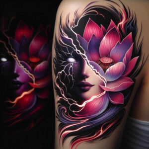 face – tattoo design ideas free ai generated – realism-natural-finish – for-lower-back – Gallery: faces-inkby-ai