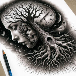 face-with-eyes – tattoo design ideas free ai generated – surrealism-visionary – for-side – Gallery: faces-inkby-ai