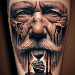 face-with-light-effects – tattoo design ideas free ai generated – surrealism-unreal – for-wrist – Gallery: faces-inkby-ai