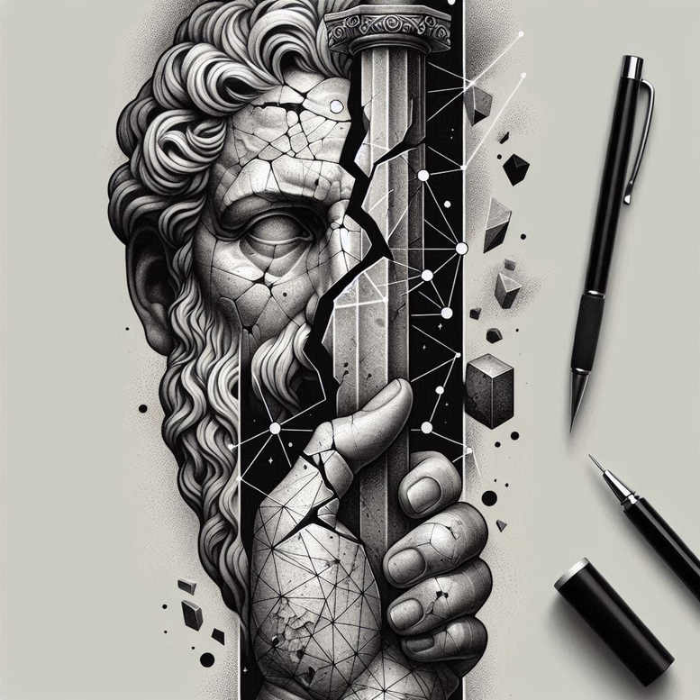 faces – tattoo design ideas free ai generated – neotraditional-artful-color – for-chest – Gallery: faces-inkby-ai
