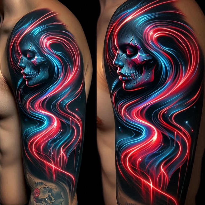 female-face – tattoo design ideas free ai generated – realism-refined-contrast – for-toe – Gallery: faces-inkby-ai