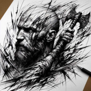 for-women – tattoo design ideas free ai generated – surrealism-dreamscape – for-lower-leg – Gallery: faces-inkby-ai