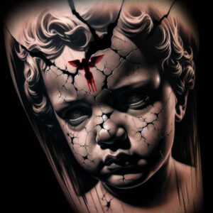 frontal-face – tattoo design ideas free ai generated – neotraditional-color-depth – for-wrist – Gallery: faces-inkby-ai