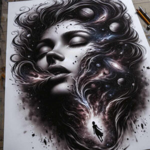 male-face – tattoo design ideas free ai generated – neotraditional-decorative-flourishes – for-shoulder – Gallery: faces-inkby-ai