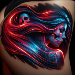 mystical-face – tattoo design ideas free ai generated – neotraditional-classic-composition – for-heel – Gallery: faces-inkby-ai