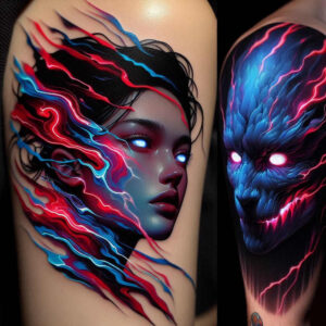 ornamented-face – tattoo design ideas free ai generated – realism-refined-contrast – for-palm – Gallery: faces-inkby-ai