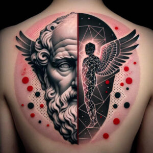 outlined-face – tattoo design ideas free ai generated – realism-smooth-gradients – for-arm – Gallery: faces-inkby-ai