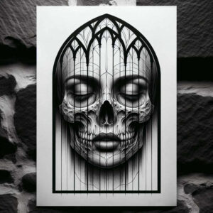 profile-face – tattoo design ideas free ai generated – realism-lifelike – for-full-back – Gallery: faces-inkby-ai