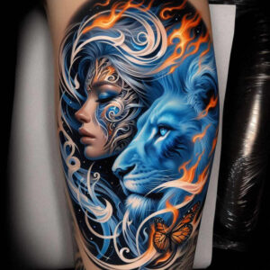 shadowed-face – tattoo design ideas free ai generated – realism-reflective-light – for-hand – Gallery: faces-inkby-ai
