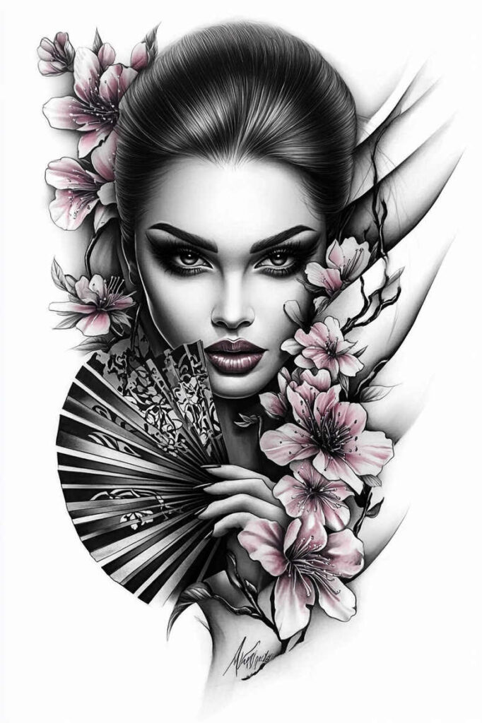 faces tattoo design ideas realistic movement artistic flair for biceps
