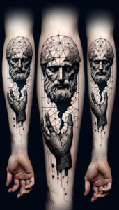 faces tattoo design ideas bold artistic flair for knee
