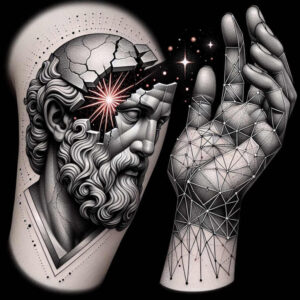 faces tattoo design ideas Realism photographic quality contours for toe