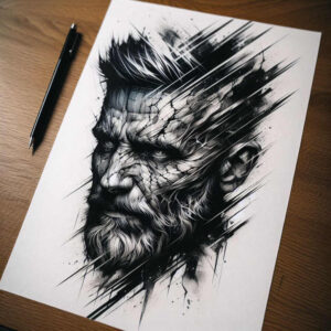 faces tattoo design ideas vivid human for outer arm