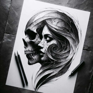 faces tattoo design ideas bold highlights human for shoulder blade