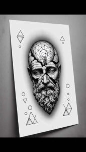 faces tattoo design ideas textured fills sharp for upper arm