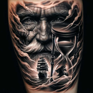 faces tattoo design ideas Surrealism dreamscape stylized meaning endurance