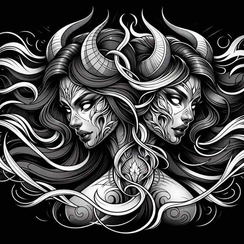 faces tattoo design ideas Surrealism fantastical elements tattoo style represents courage