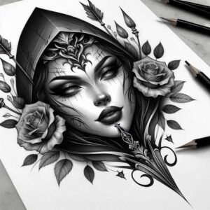 faces tattoo design ideas ethereal tattoo style represents resilience