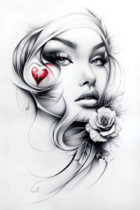 tattoo-face – tattoo design ideas free ai generated – realism-detail-accuracy – for-back – Gallery: faces-inkby-ai