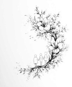 initials-tattoo – tattoo design ideas free ai generated – discreet-mark – for-elbow – Gallery: family-inkby-ai
