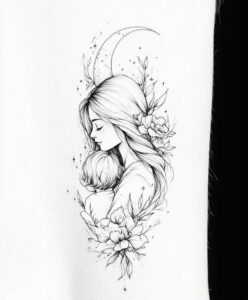inscription-tattoo – tattoo design ideas free ai generated – pure-shape – for-upper-thigh – Gallery: family-inkby-ai