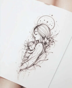 safety-tattoo – tattoo design ideas free ai generated – micro-line – for-chest – Gallery: family-inkby-ai