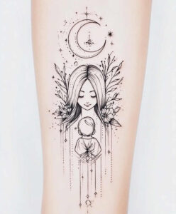 symbol-tattoo – tattoo design ideas free ai generated – diminutive – for-sternum – Gallery: family-inkby-ai
