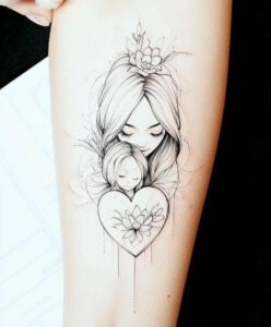 family tattoo design ideas tiny tattoo familial bond for arm