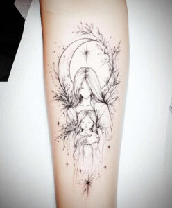 family tattoo design ideas clear edge heart embodying courage