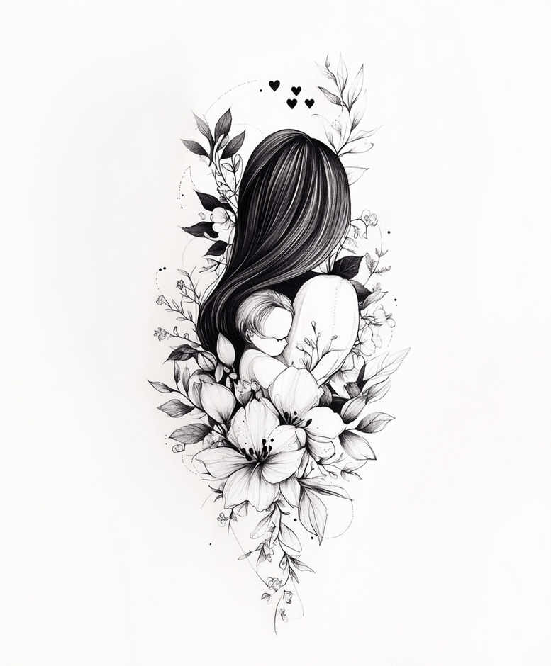 family tattoo design ideas micro design home symbol for behind ear