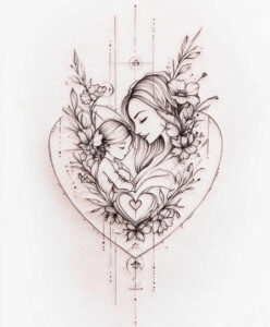 family tattoo design ideas unadorned love and loyalty for sternum