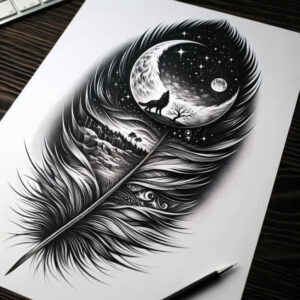 feathers tattoo design ideas elemental detailed lines for wrist side