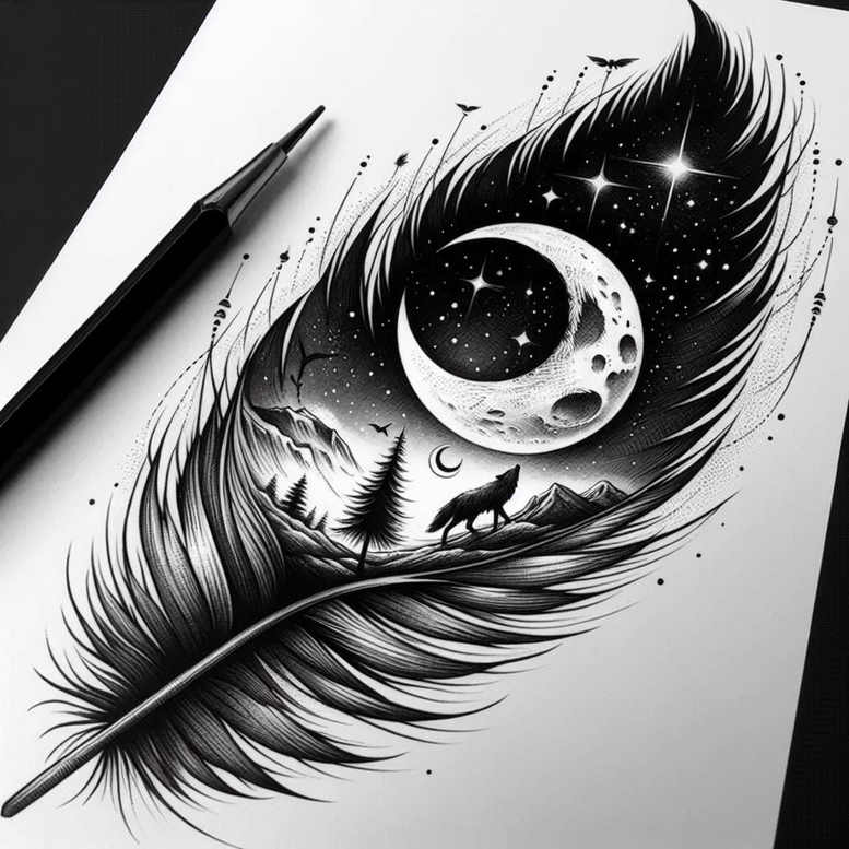 feathers tattoo design ideas clear edge symbolic meaning for lower leg